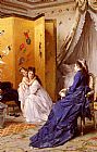 Gustave Leonhard de Jonghe Apres Le Bain painting